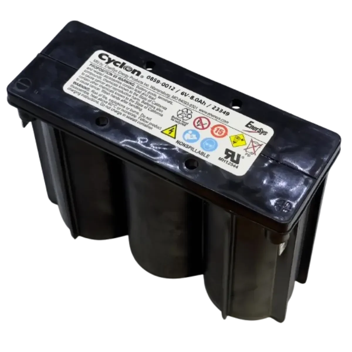 Batterie Enersys Cyclon 6V 8Ah AGM étanche – Plomb Pur Spiralé Cyclon
