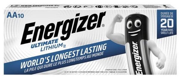 10 piles lithium Energizer L91 Ultimate R6 AA Accessoires Energie
