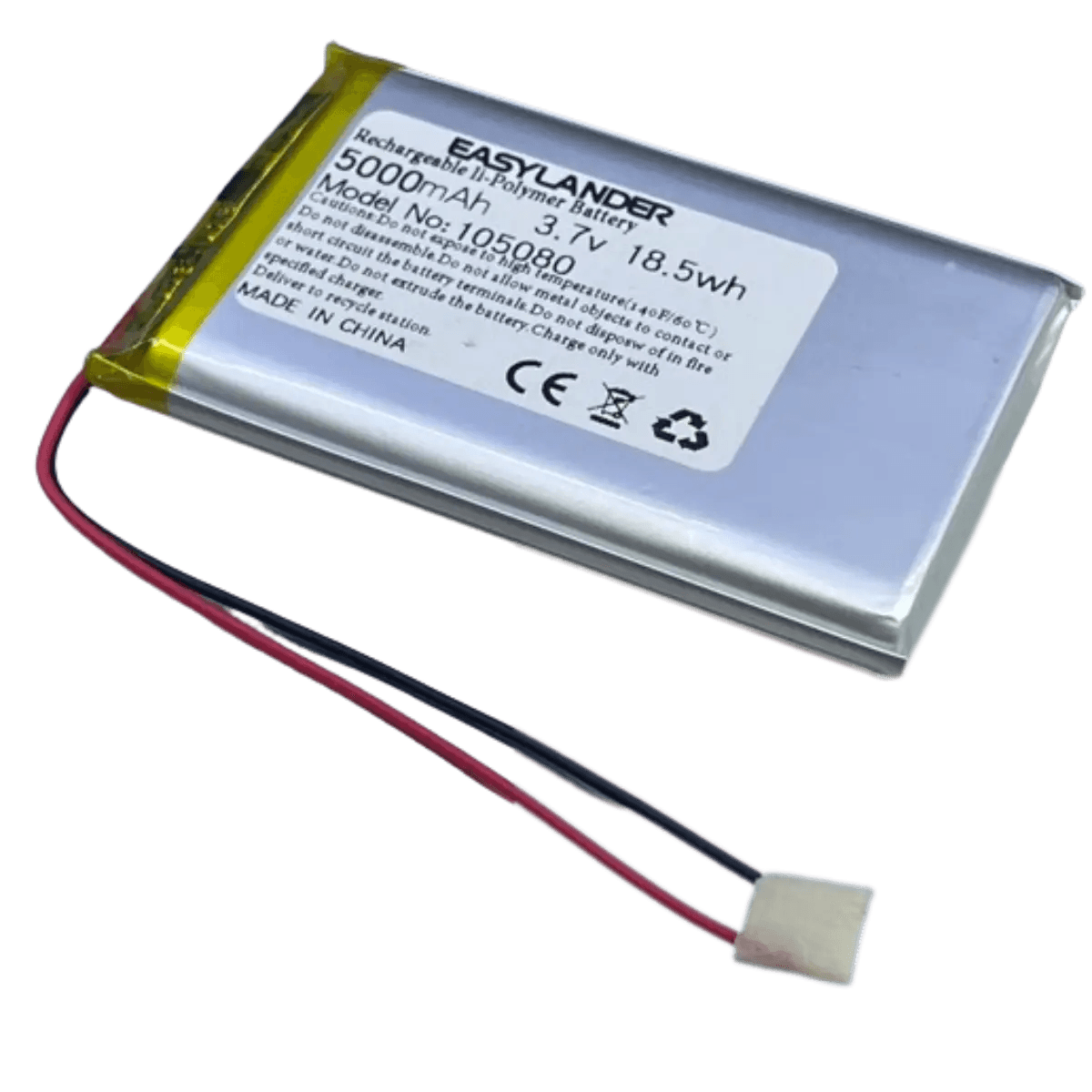 Batterie 105080 -  Li-Po - 3.7V - 5000mAh