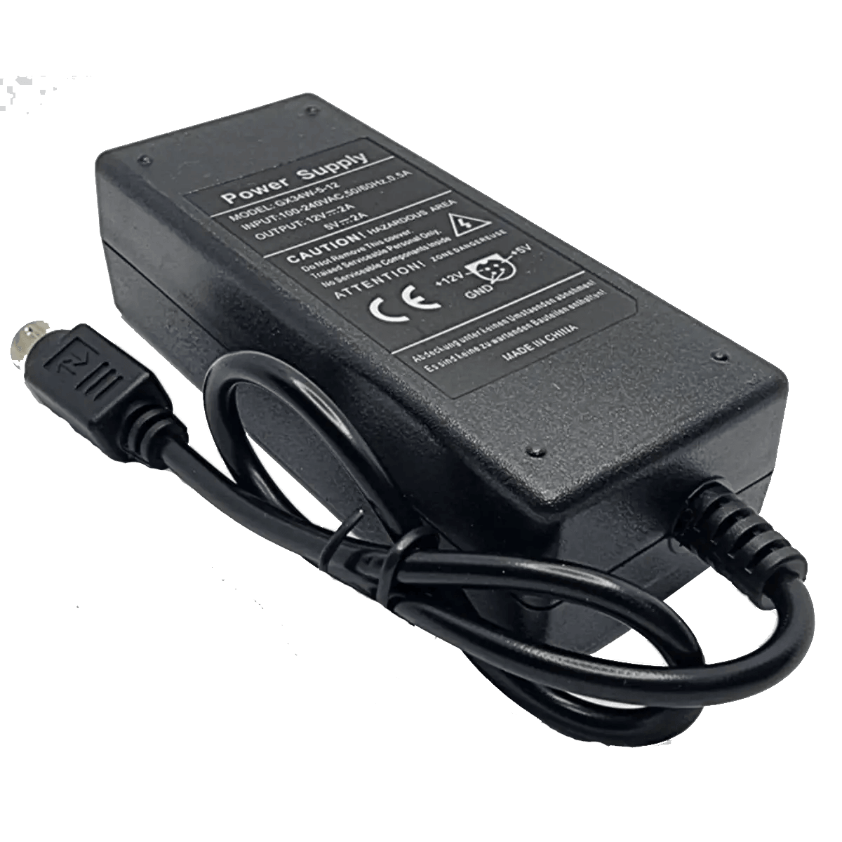 Adaptateur D'alimentation pour Boîtier de Disque Dur 12v et 5v 2A 4 Broches