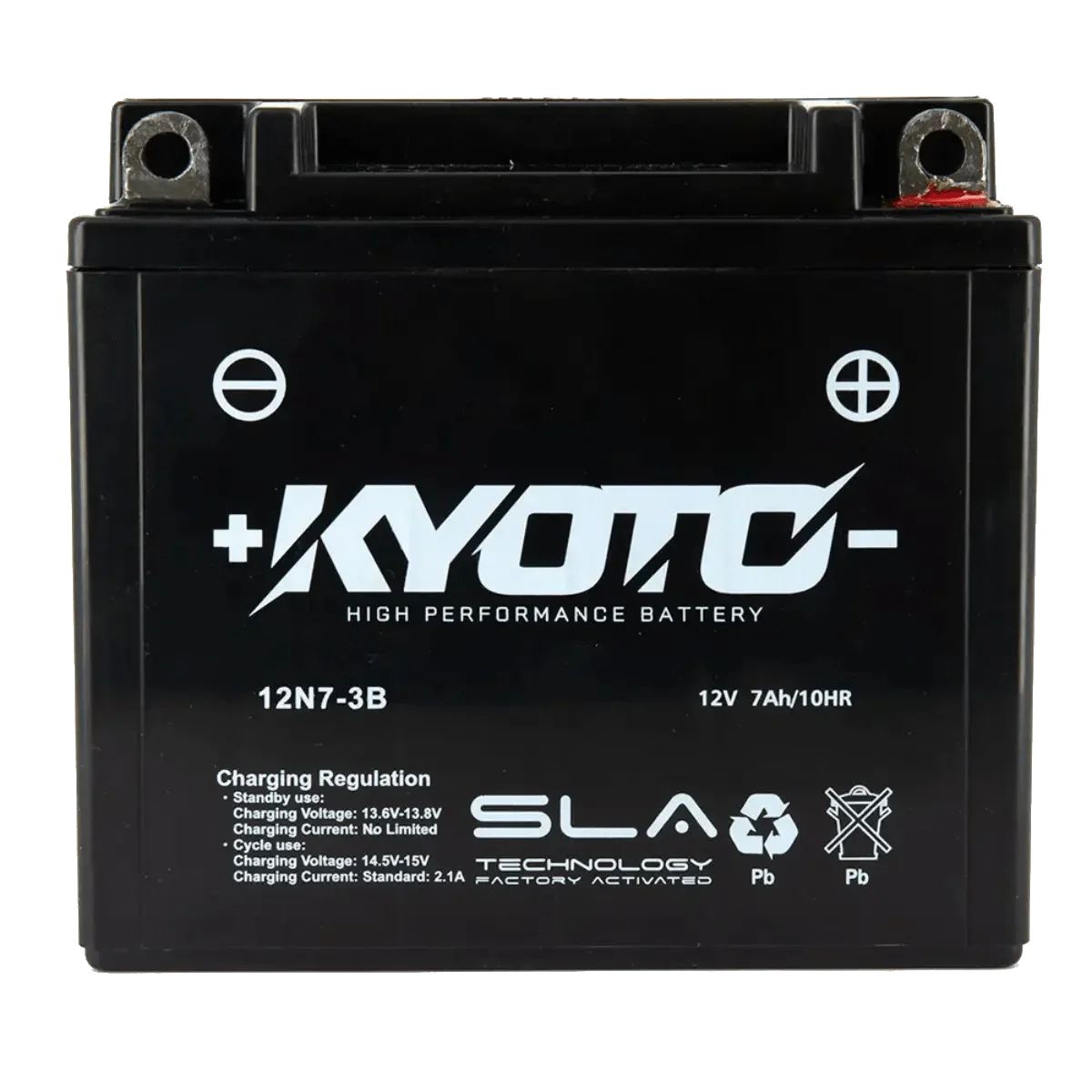 Batterie Moto KYOTO 12N7-3B 12V 7Ah AGM – Sans Entretien Prête à l'Emploi