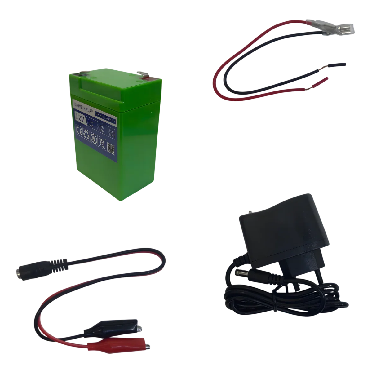 Batterie LiFePO4 12V 3Ah avec chargeur – Batterie légère longue durée