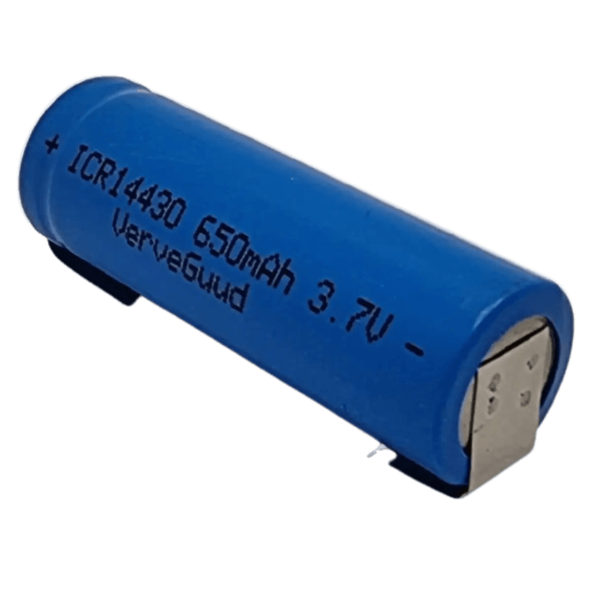 Batterie Li-ion 14430 3.7v 650mAh Languette à Souder