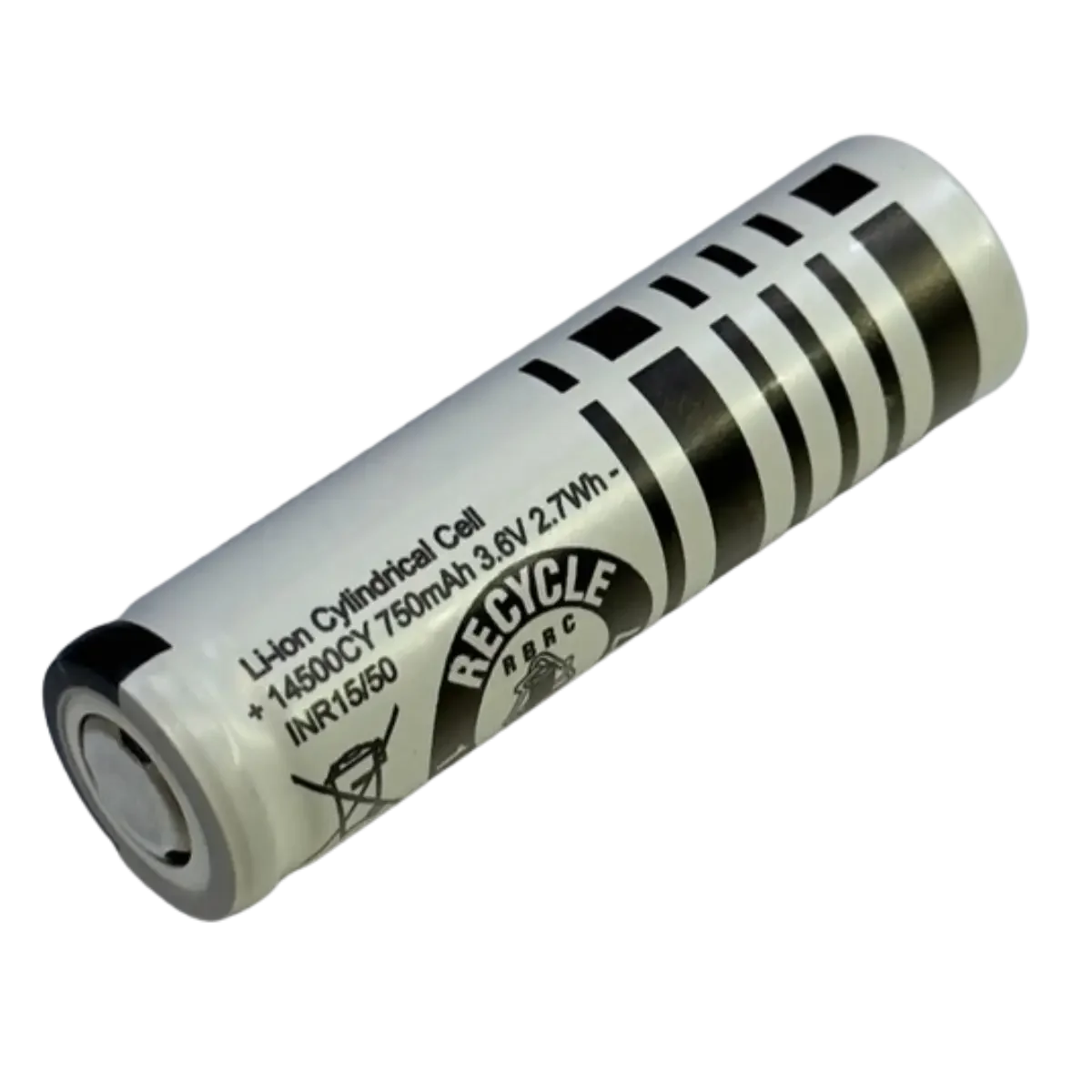 Batterie Li-ion 14500 AA 3.6V 750mAh sans BMS – cellule haute puissance Accessoires Energie