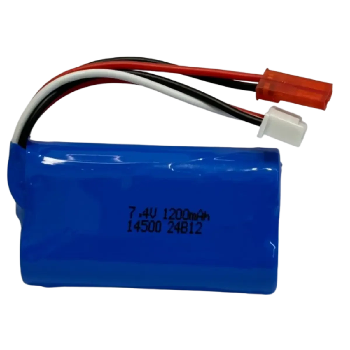 Accumulateur rechargeable 7,4V 1200mAh 2x14500 AA avec connecteurs SM/JST