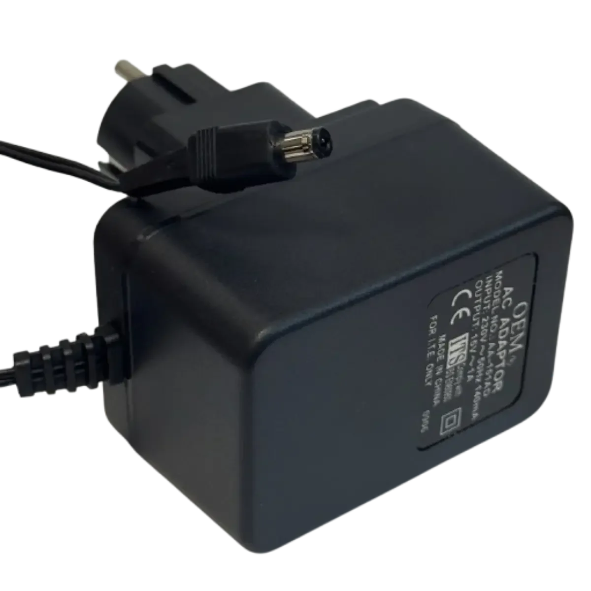 Adaptateur Secteur AC/AC 15V 1A 15W – Transformateur 5.5x2.1mm Sortie Alternatif Accessoires Energie