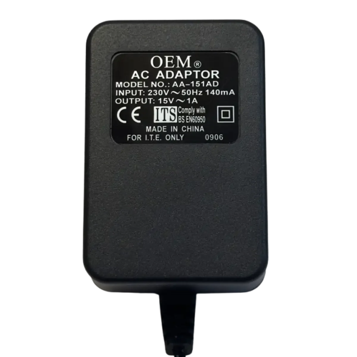 Adaptateur Secteur AC/AC 15V 1A 15W – Transformateur 5.5x2.1mm Sortie Alternatif Accessoires Energie