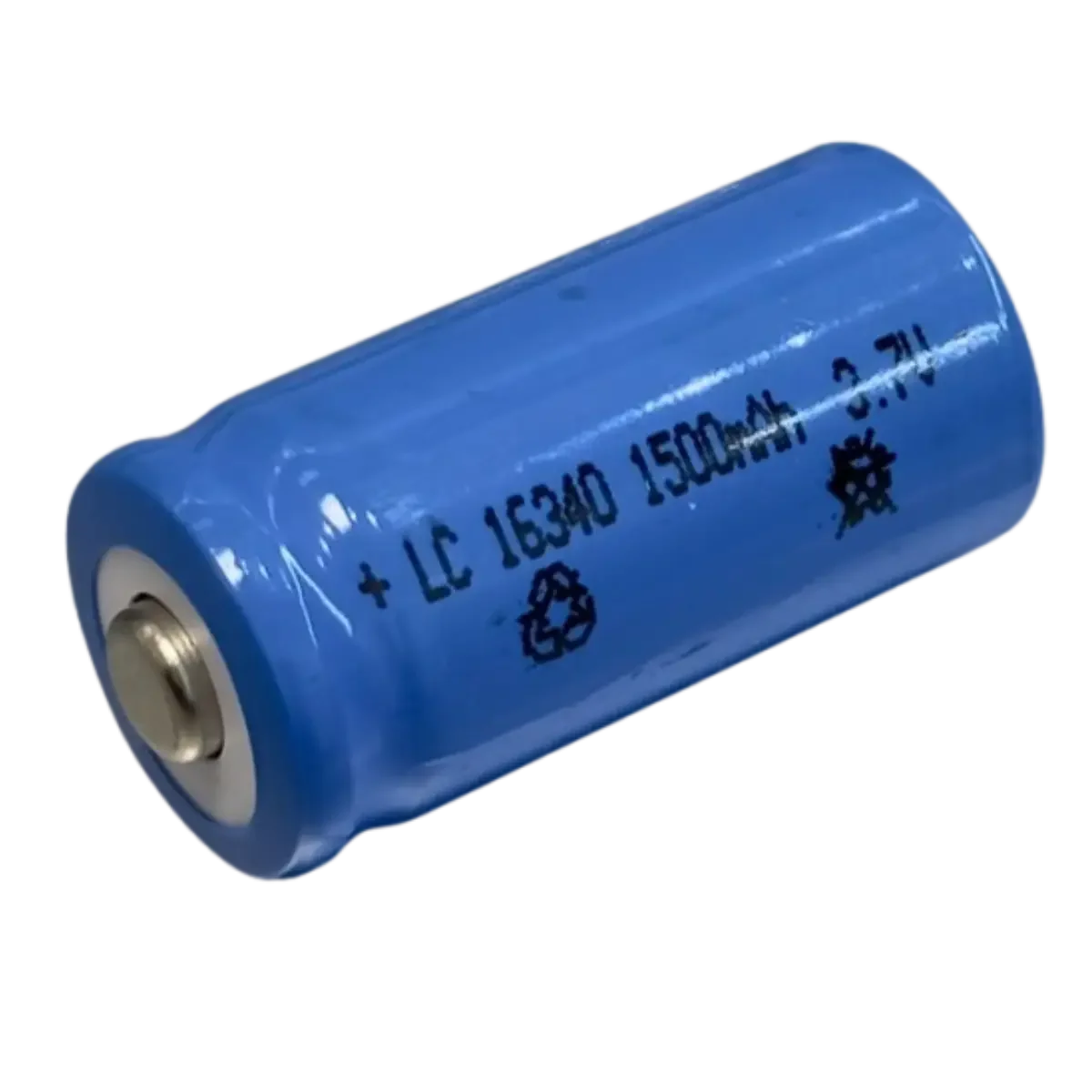 Batterie 16430 3.7V 1500mAh Rechargeable côté positif