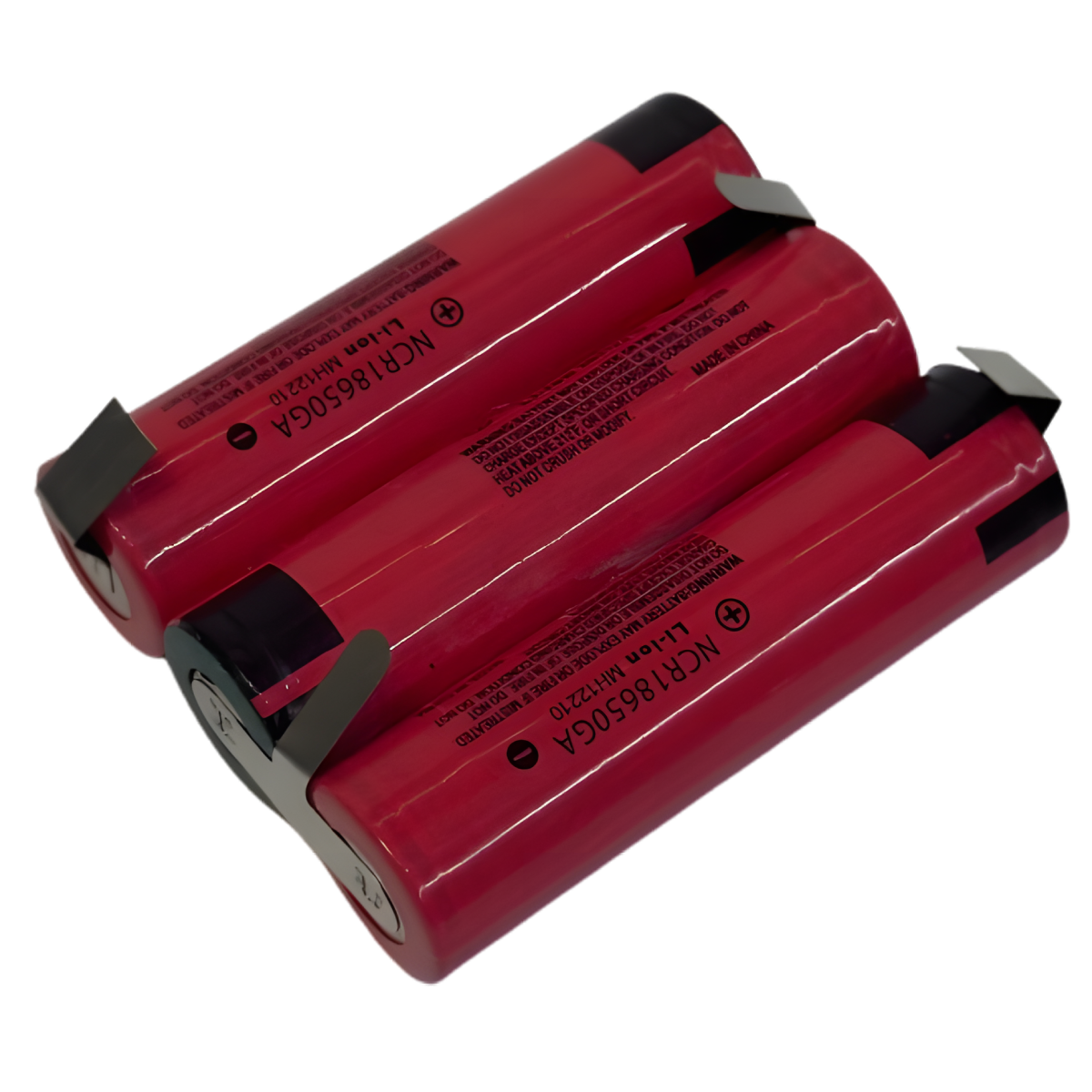 Batterie 3S1P Li-ion 10.8V / 12.6V 3.5Ah – 3x18650 avec pattes à souder
