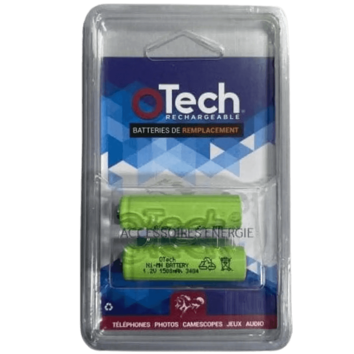 Pack de 2 Batteries AA pour TSF Siemens, Panasonic...