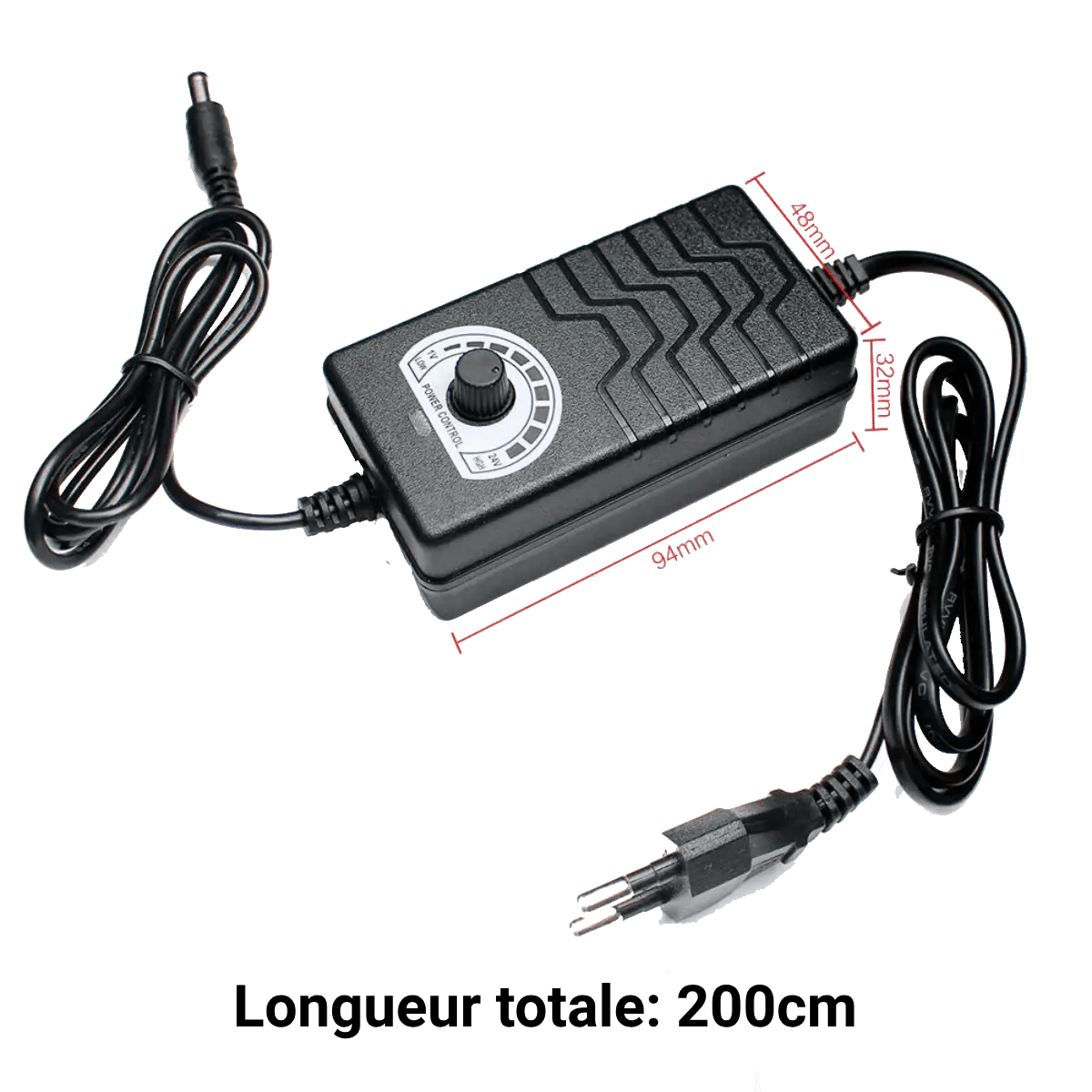 Alimentation universelle réglable 1V-24V DC 2A