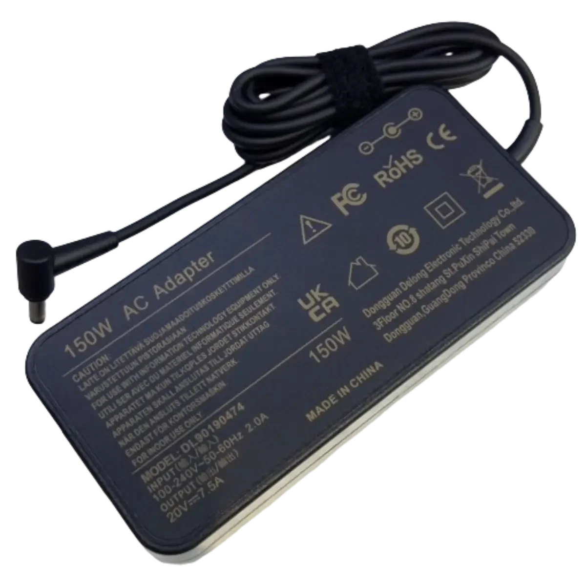 Chargeur pour ordinateur 20V 7.5A 5.5x2.5mm