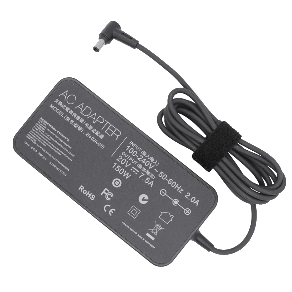 Chargeur pour Ordinateur Asus Rog Gaming 20v 7,5A 150W, 6.0 x 3.7mm