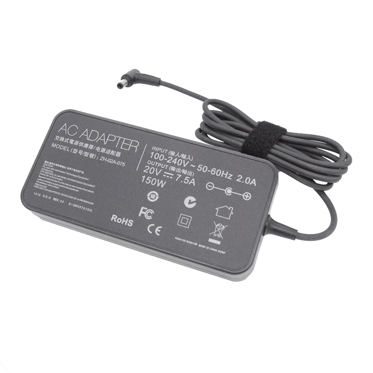 Chargeur pour Ordinateur Asus Rog Gaming 20v 7,5A 150W, 6.0 x 3.7mm