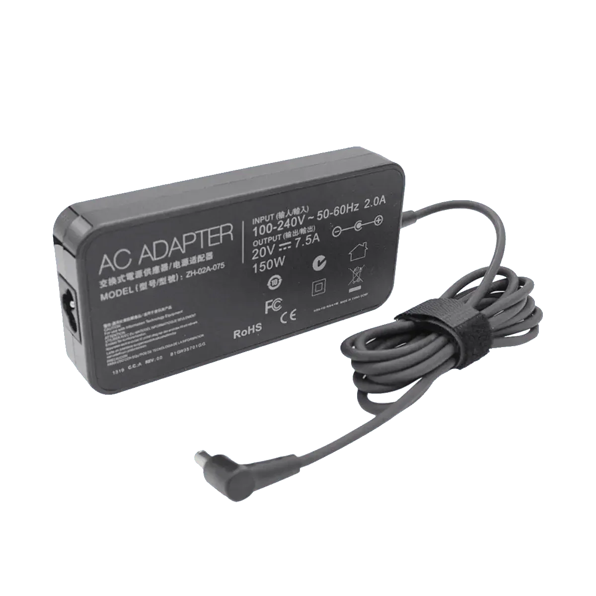 Chargeur pour Ordinateur Asus Rog Gaming 20v 7,5A 150W, 6.0 x 3.7mm