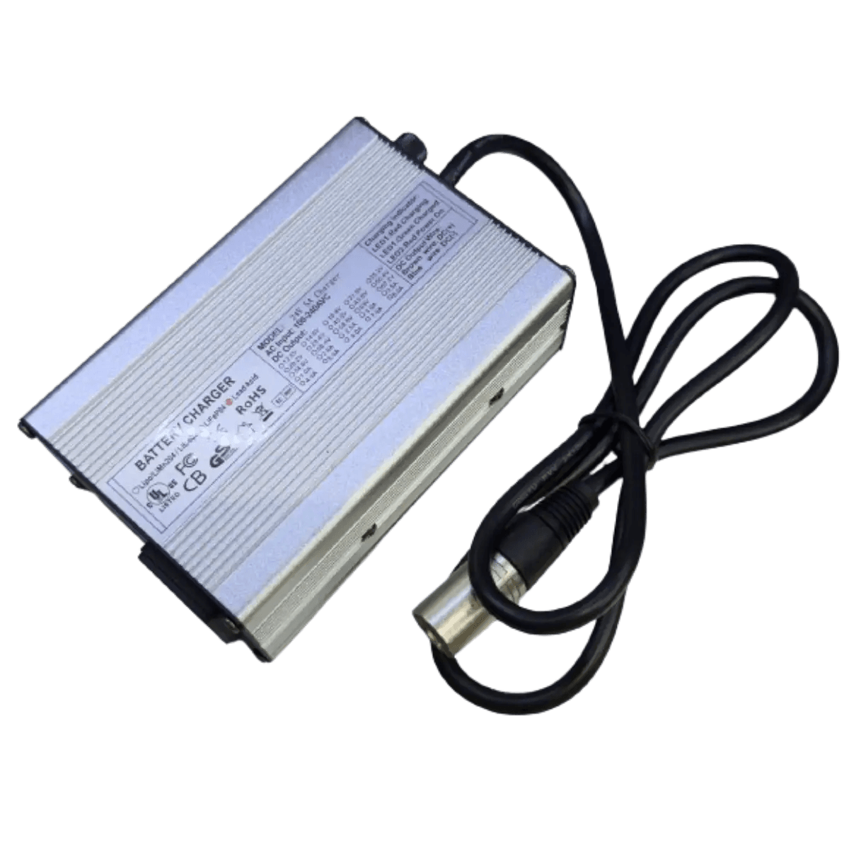 Chargeur de batterie PLOMB ACID 24V - 5A XLR avec ventilateur de refroidissement