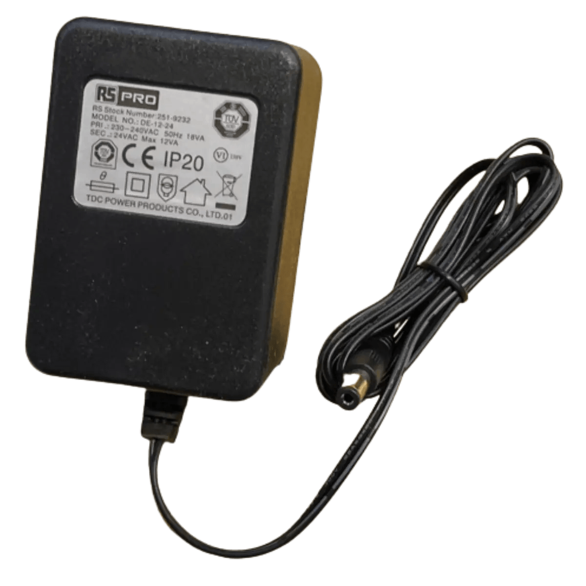 Adaptateur mural CA/CA - 24V - 500mA - 18W