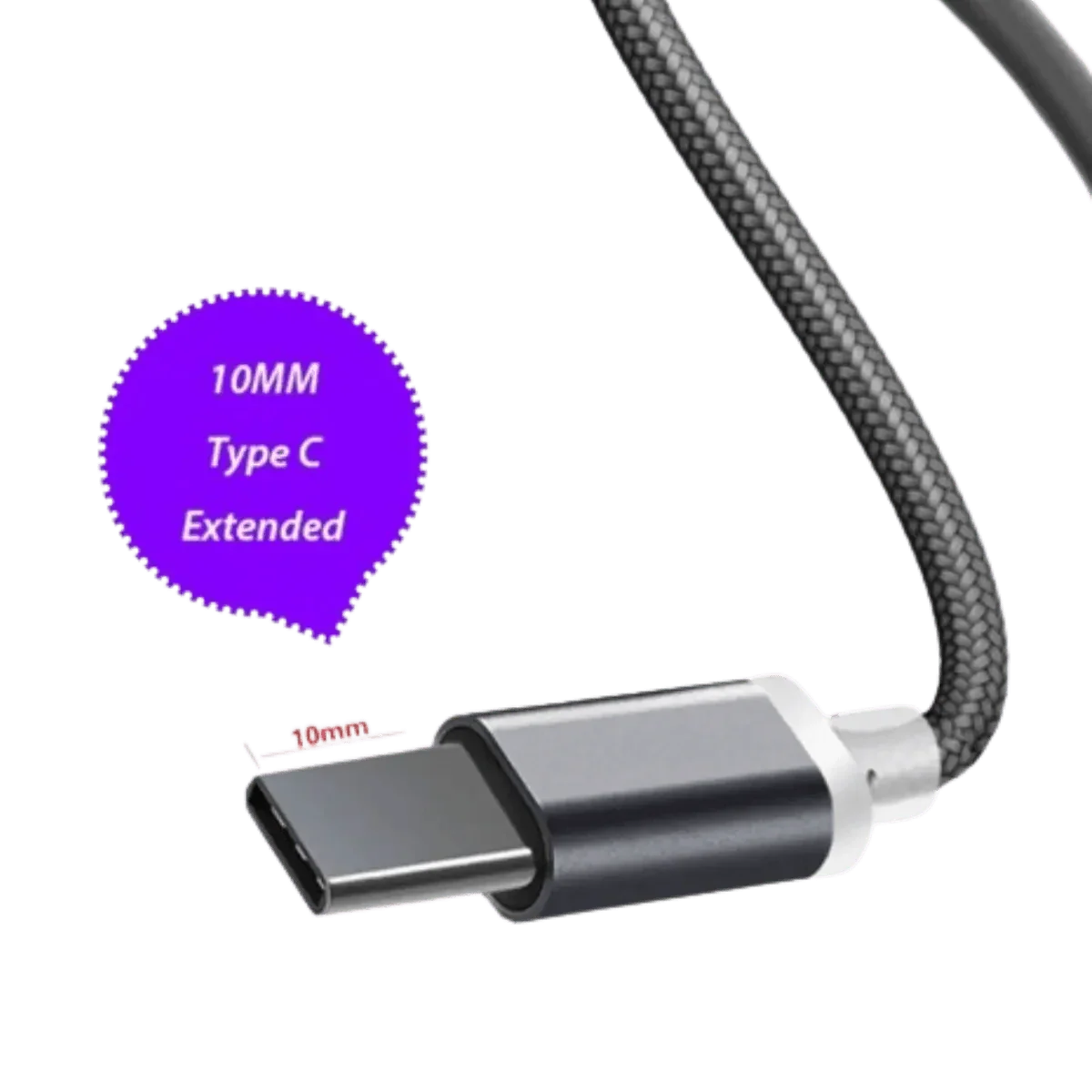 Câble de 2m de Chargement avec Fiche USB-C Longue