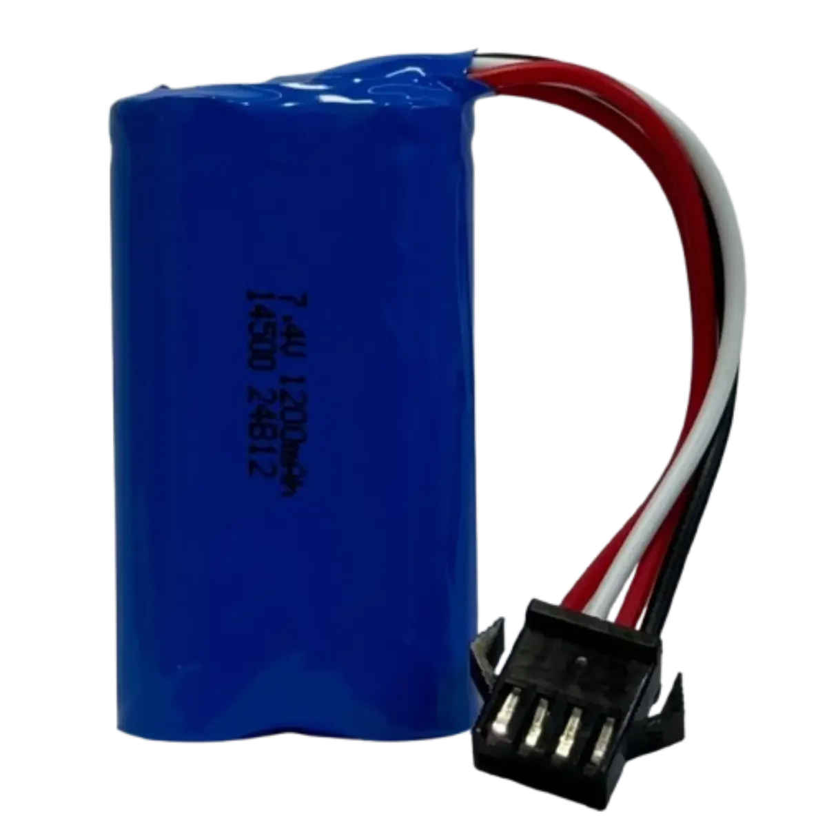 Accumulateur rechargeable 7,4V 1200mAh 2x14500 AA avec connecteur SM-4P