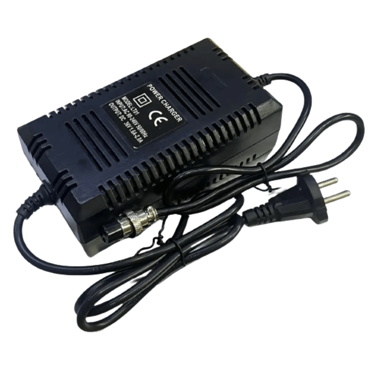 Chargeur 36V 2A écrou 3P pour batteries au plomb