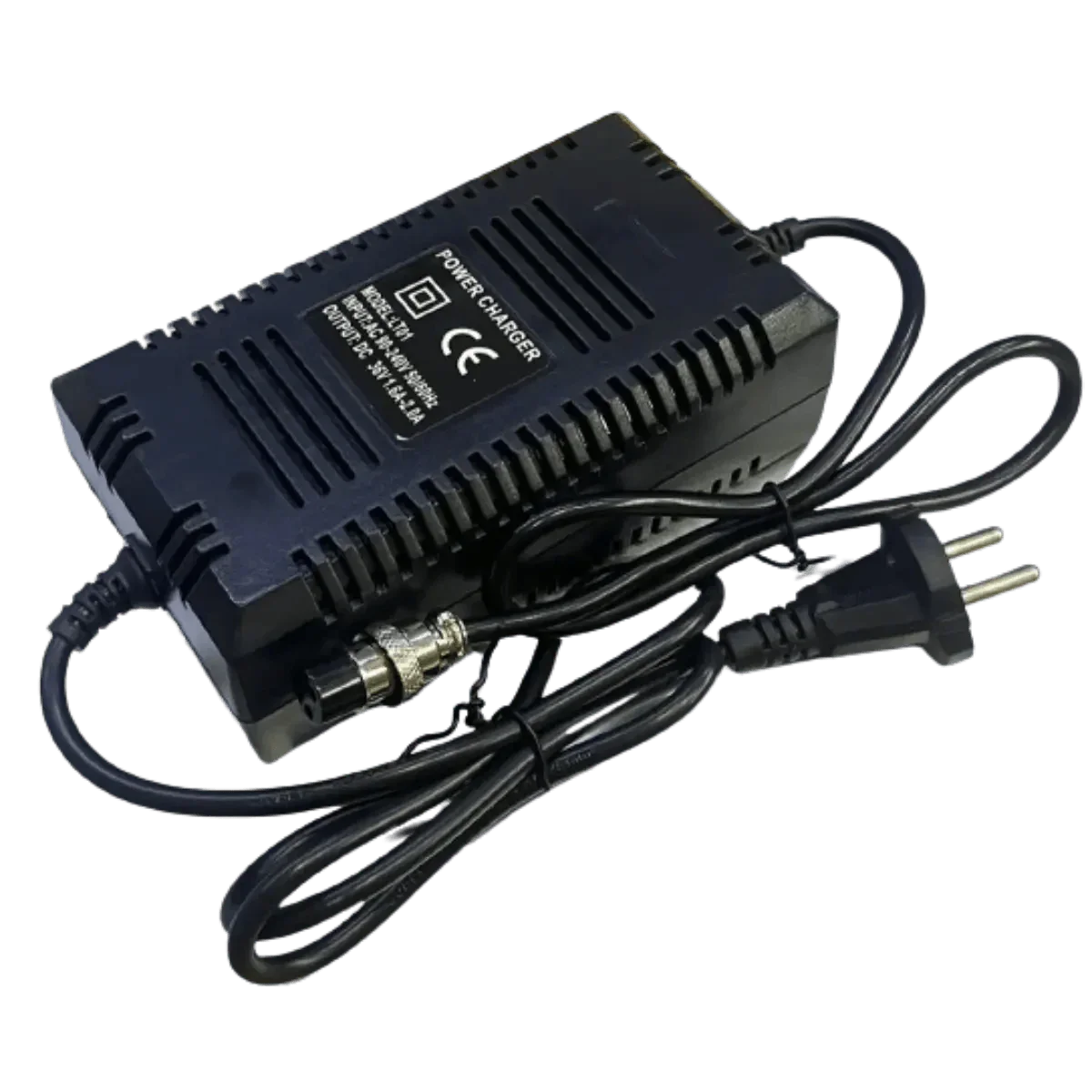 Chargeur 36V 2A écrou 3P pour batteries au plomb