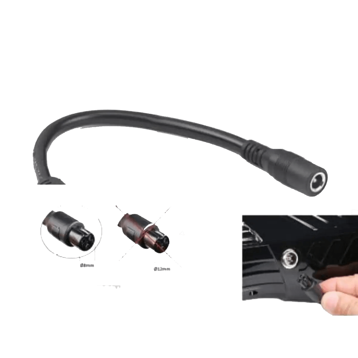 Câble Convertisseur en 3P M8 Hoverboard