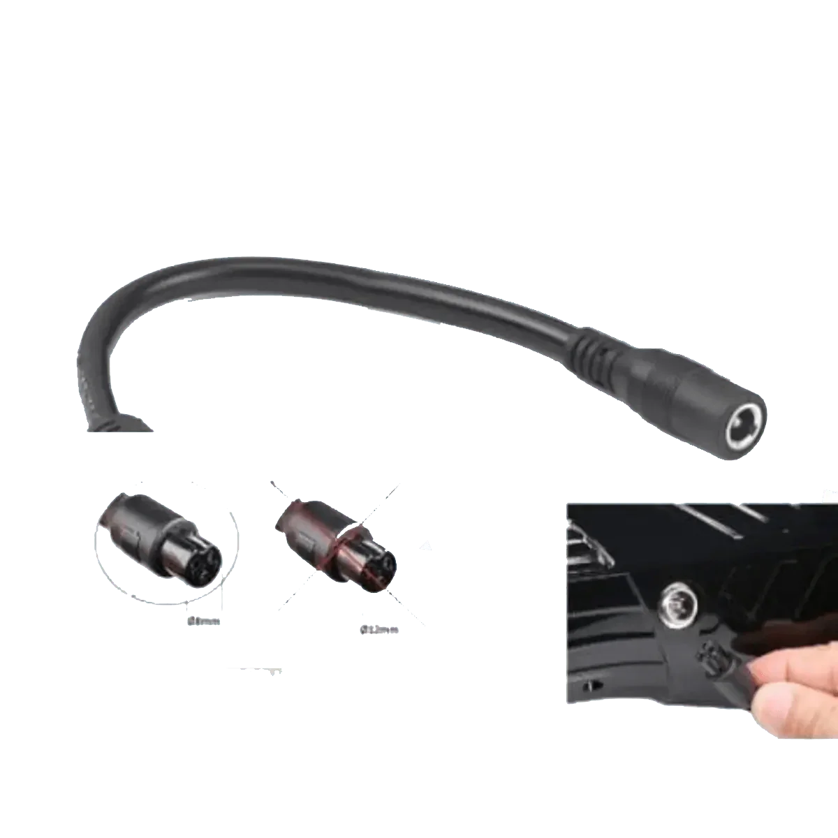 Câble Convertisseur en 3P M8 Hoverboard