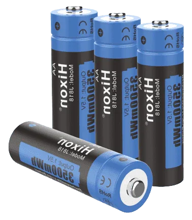 4 batteries rechargeables AA LR6 1.5V Accessoires Energie