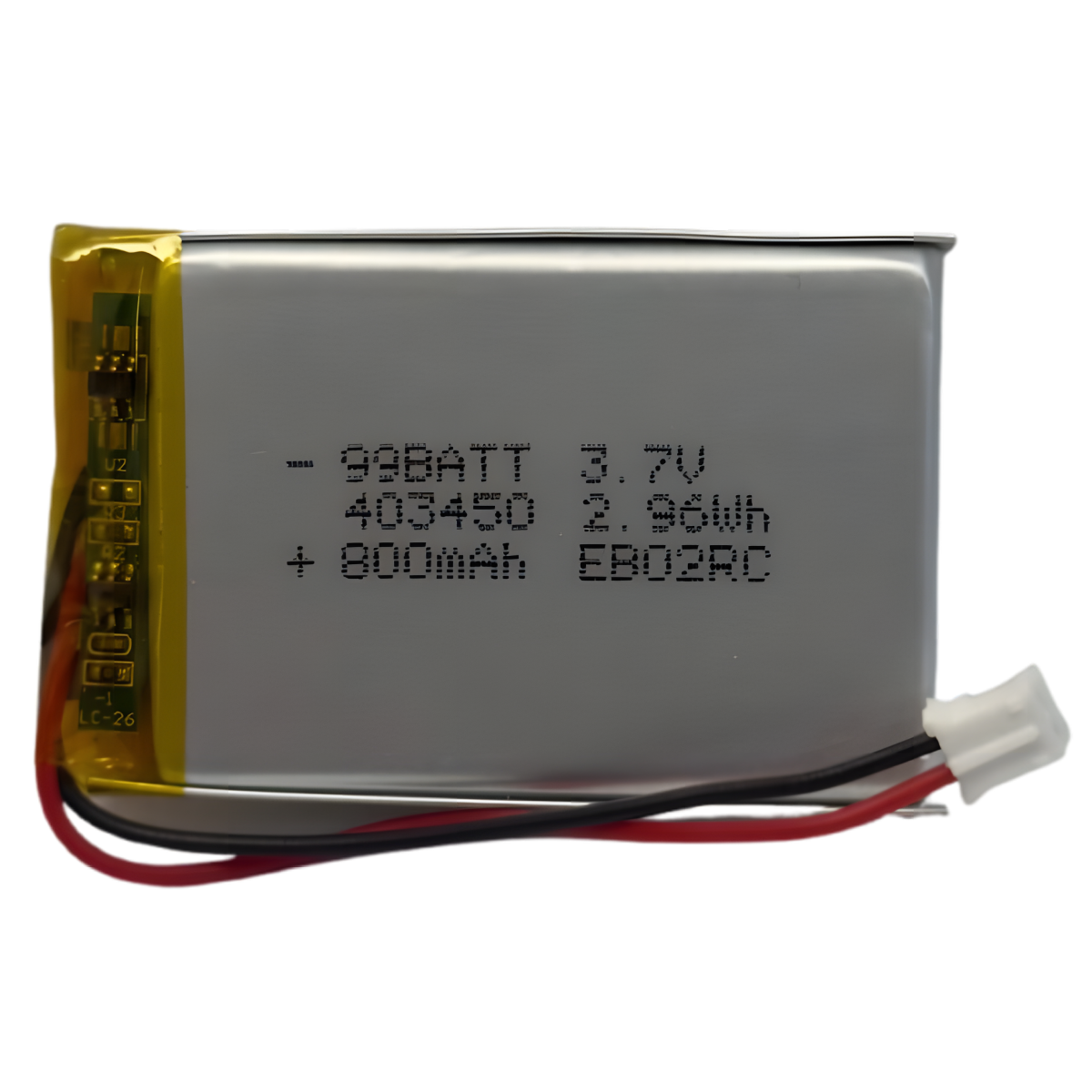 Batterie 403450 LiPo 3.7V 800mAh