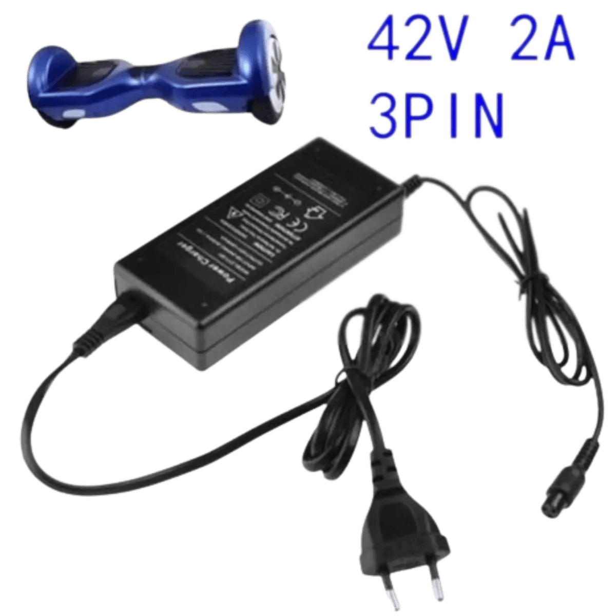 Chargeur 42V 2A pour Hover Board