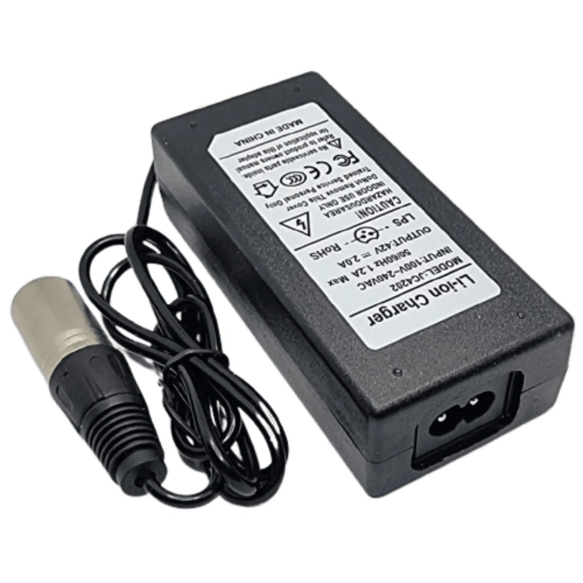 Chargeur lithium 42v 2A lithium Connecteur XLR 3 Points - Accessoires Energie