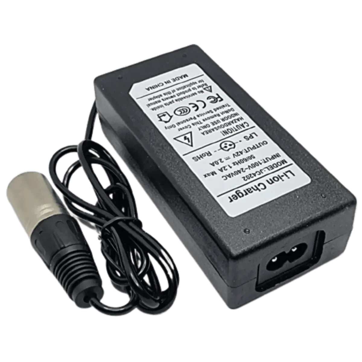 Chargeur lithium 42v 2A lithium Connecteur XLR 3 Points - Accessoires Energie
