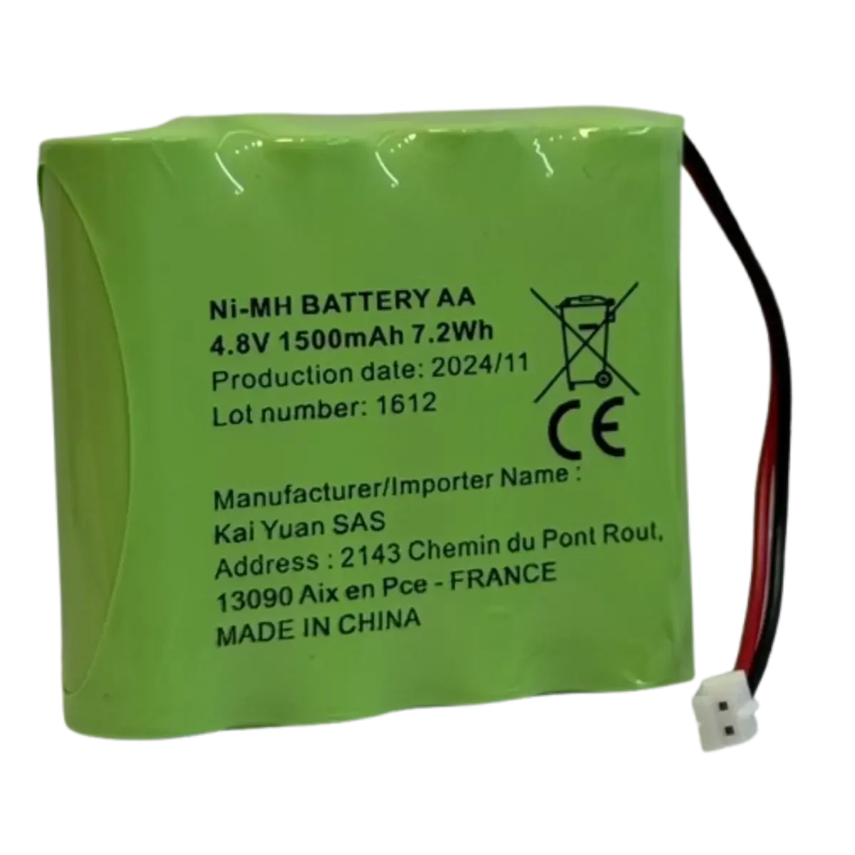 Batterie Compatible pour Sport Elec Multisport Pro 4.8v 1500mAh NiMh