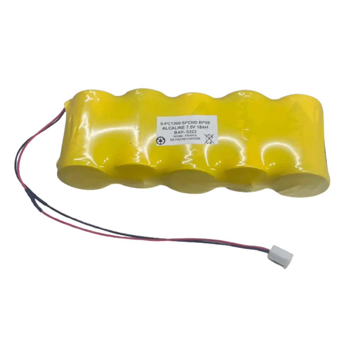 Pile alcaline 7.5V pour alarme/sirène extérieure Adetec, Vocalys