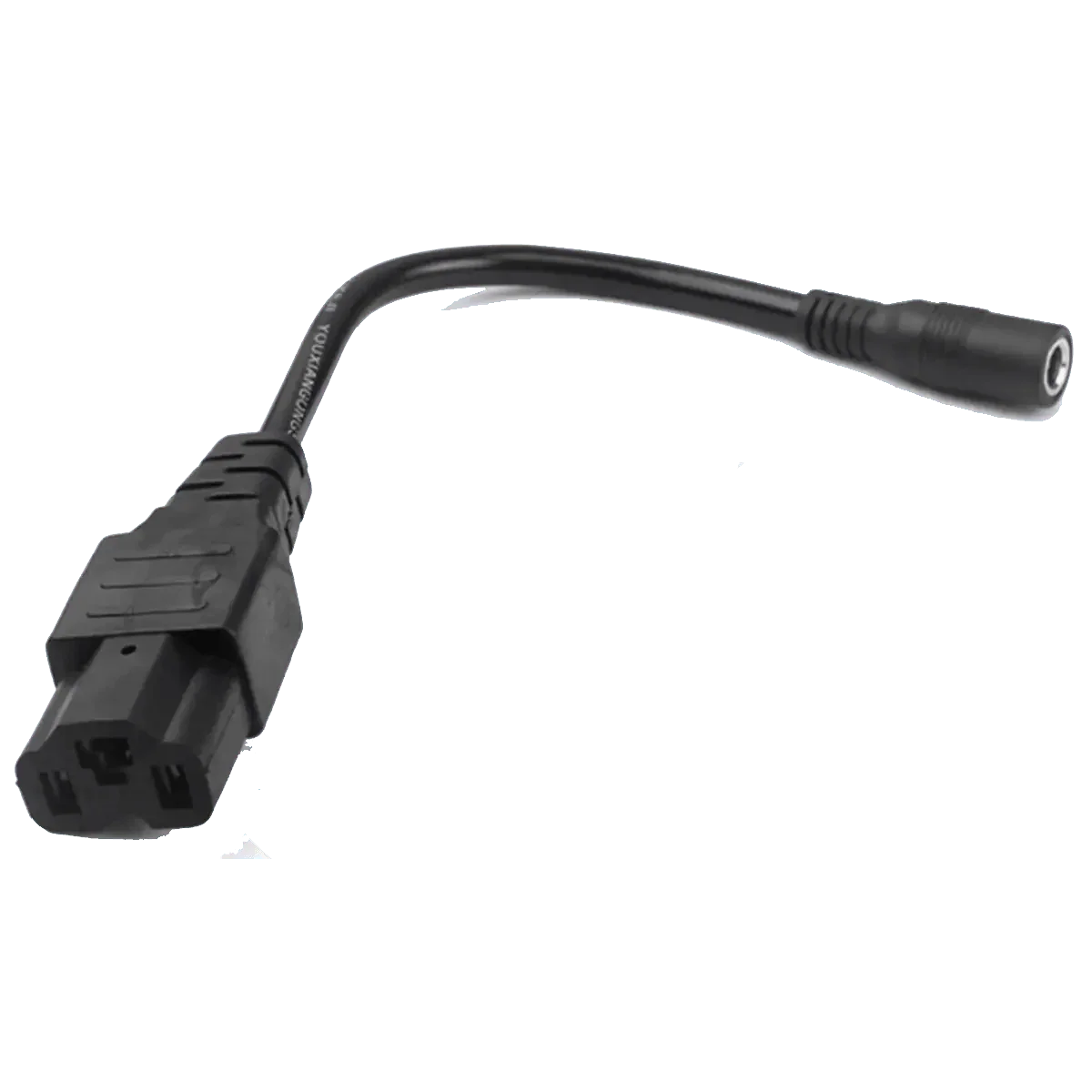 Câble convertisseur fiche 5.5x2.1mm Femelle vers fiche T mâle