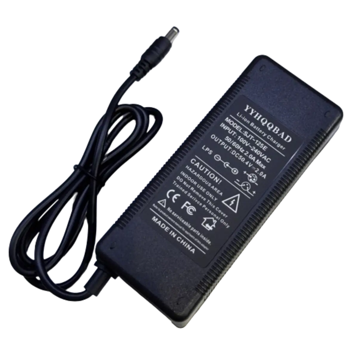 Lithium-Batterieladegerät 50,4 V, 1,5 A, Ausgang 5,5 x 2,1 mm