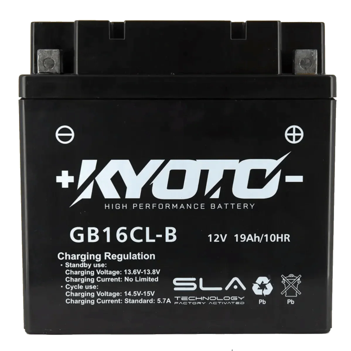 Batterie Moto KYOTO GB16CL-B 12V SLA – Sans Entretien Prête à l'Emploi
