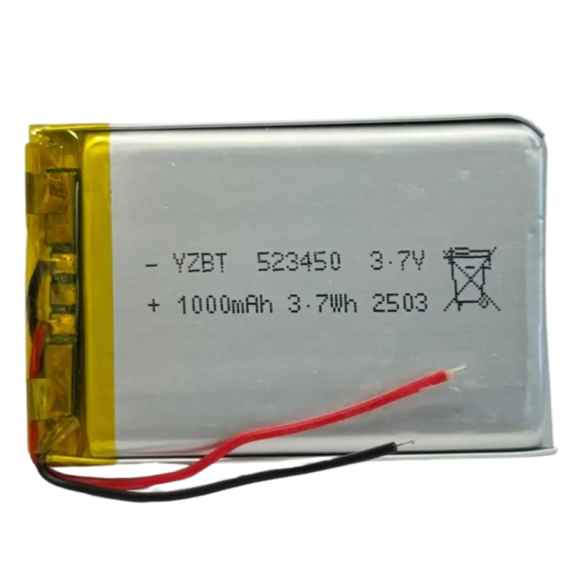 Batterie 523450 LiPo 3.7V 1000mAh