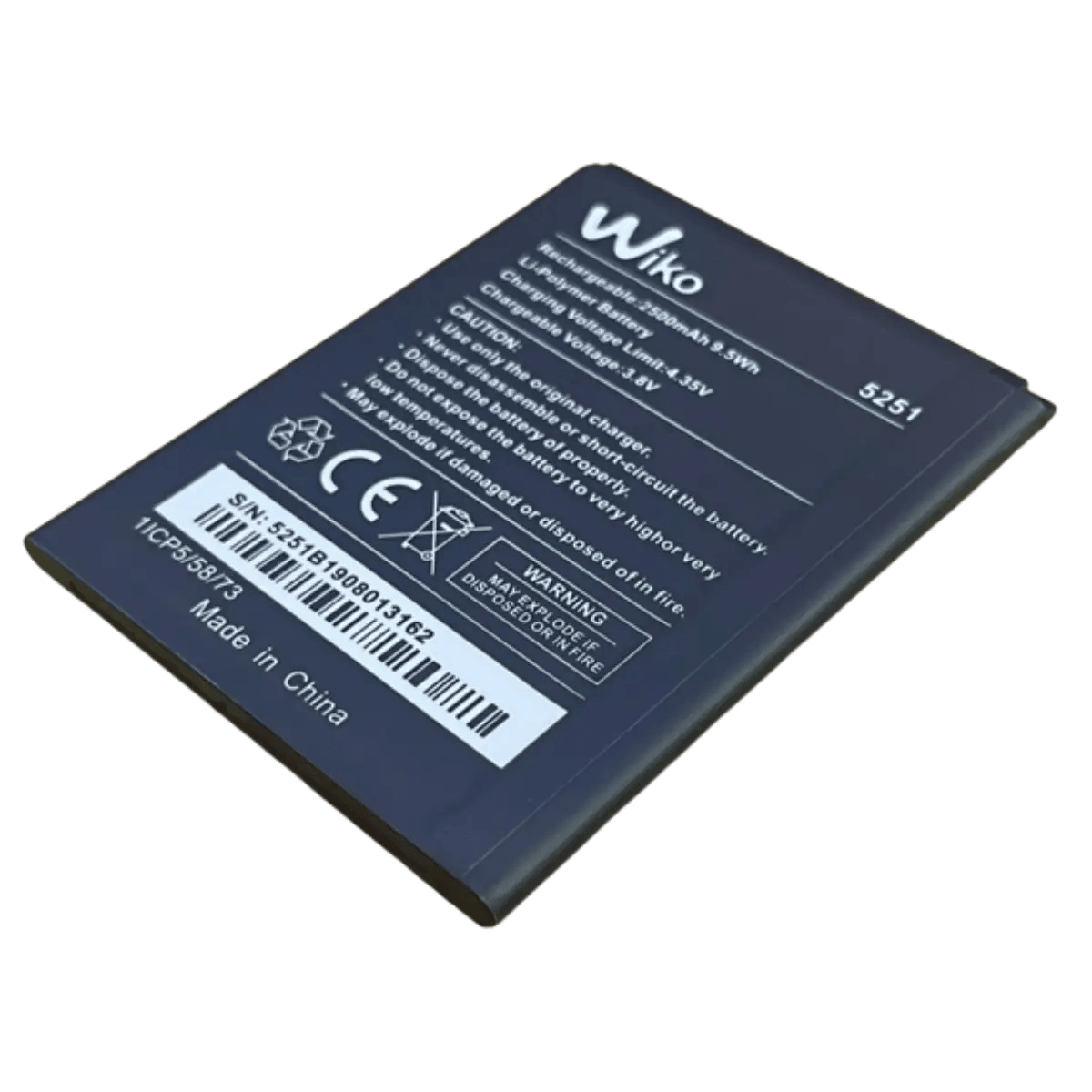 Batterie 5251 d'origine pour téléphone Wiko Pulp 4G, Pulp 3G, Robby, Kenny, Rainbow Jam 4G