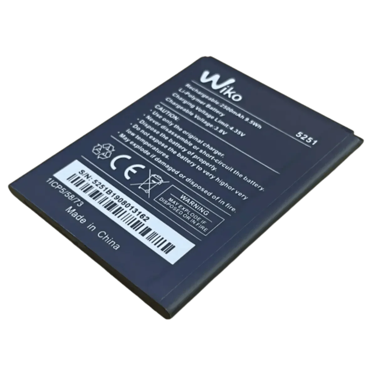 Batterie 5251 d'origine pour téléphone Wiko Pulp 4G, Pulp 3G, Robby, Kenny, Rainbow Jam 4G