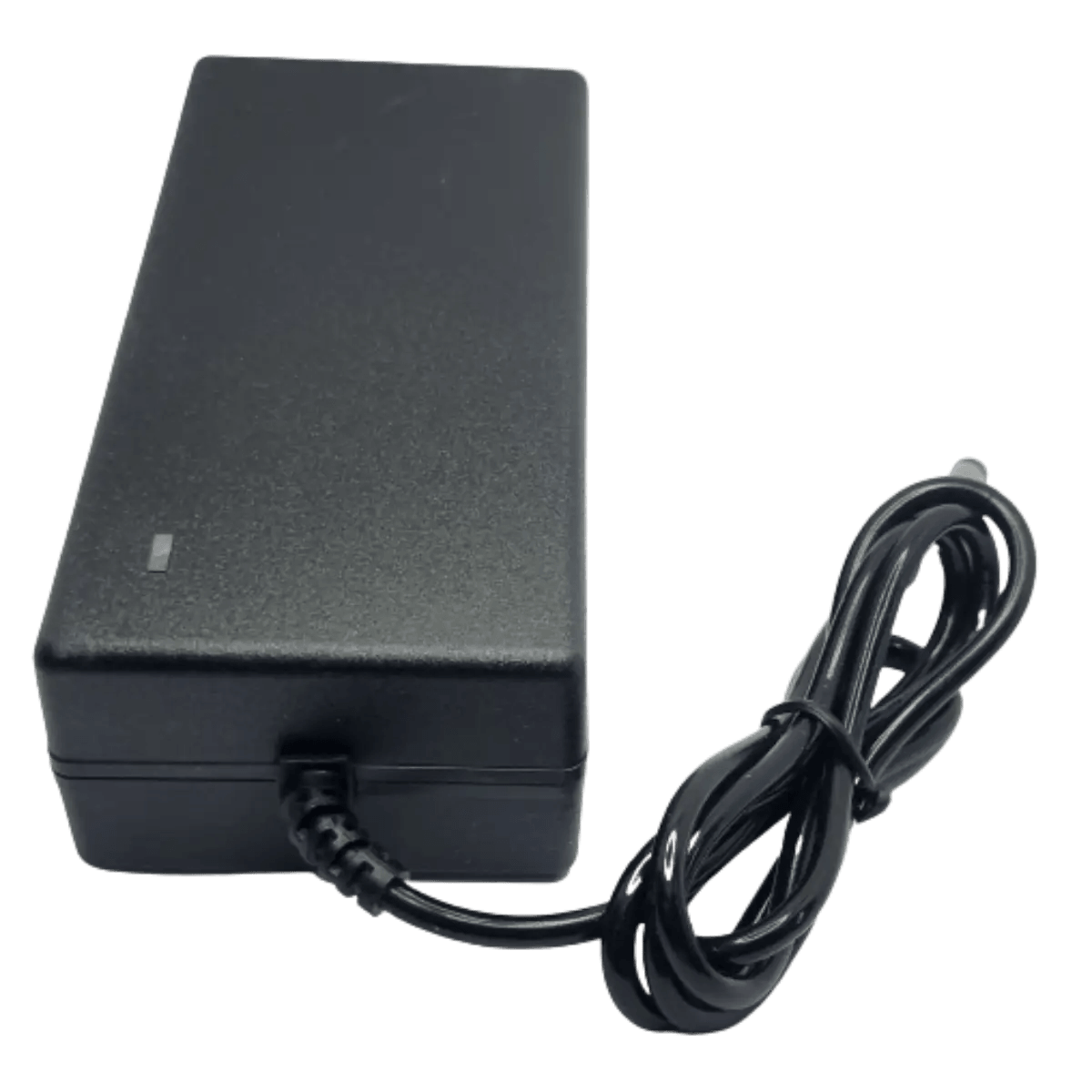 Chargeur 54.6v 2A avec adaptateur vers fiche D verte 6.3 x 3mm