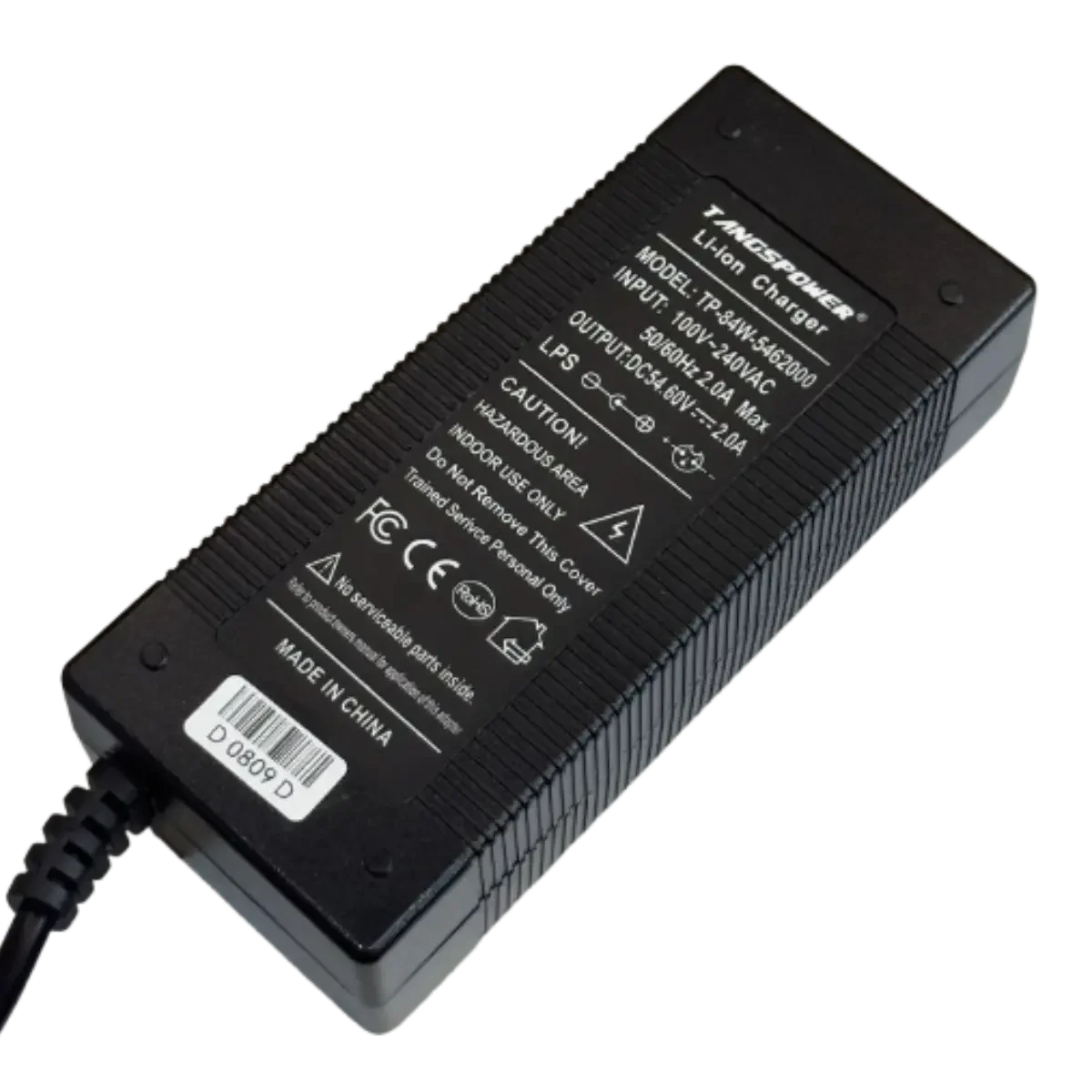 Chargeur 54.6V 2A LP16-3 pour trottinette DualTron 48V