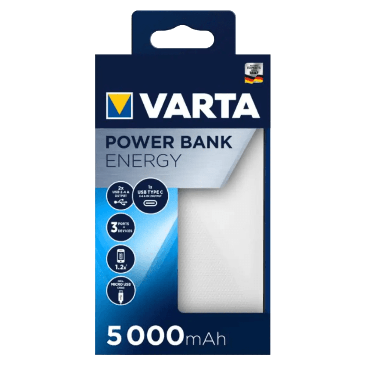 Batterie POWER BANK Varta 5000mAh