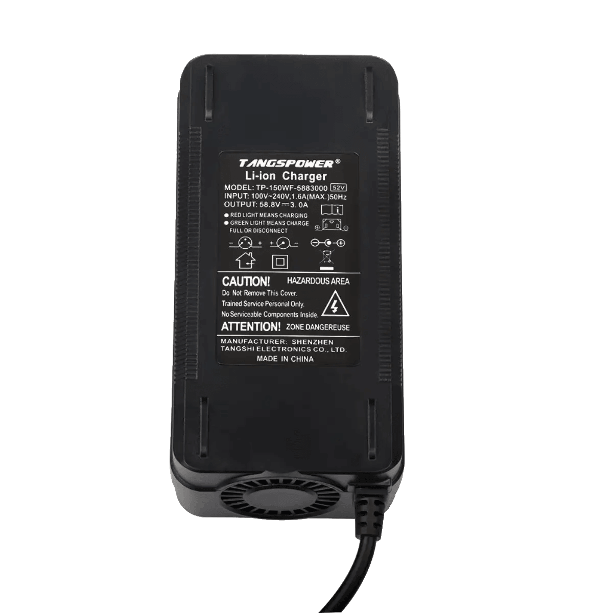 Chargeur de vélo électrique 58.8V 3A GX16