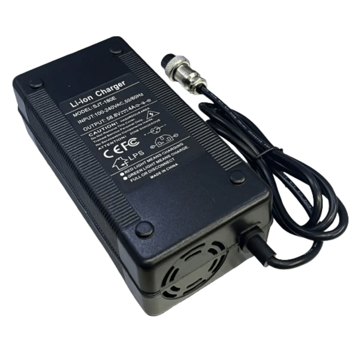 Chargeur de vélo électrique 58.8V 4A GX16 3 Points