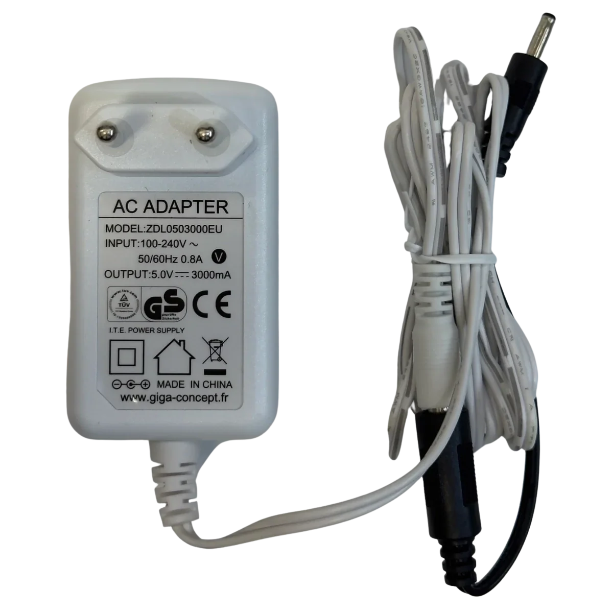 Adaptateur 5V 2.2A 3.5x1.35mm pour Lecteur de CB Verifone