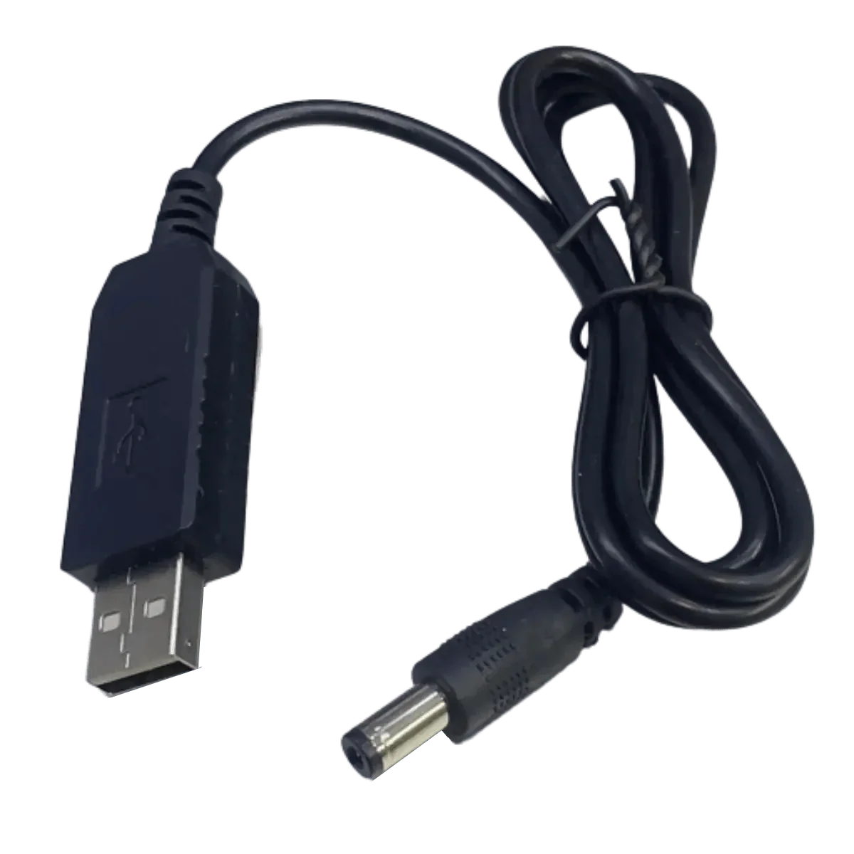 Câble USB 5V sortie 12.6V vers fiche jack DC 5.5 x 2.1mm