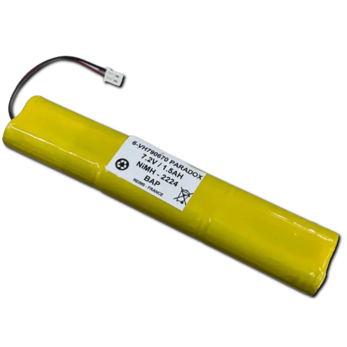 Batterie NiMh 7.2V 1800mAh pour Alarme Paradox magellan MG-6060/6030/6160