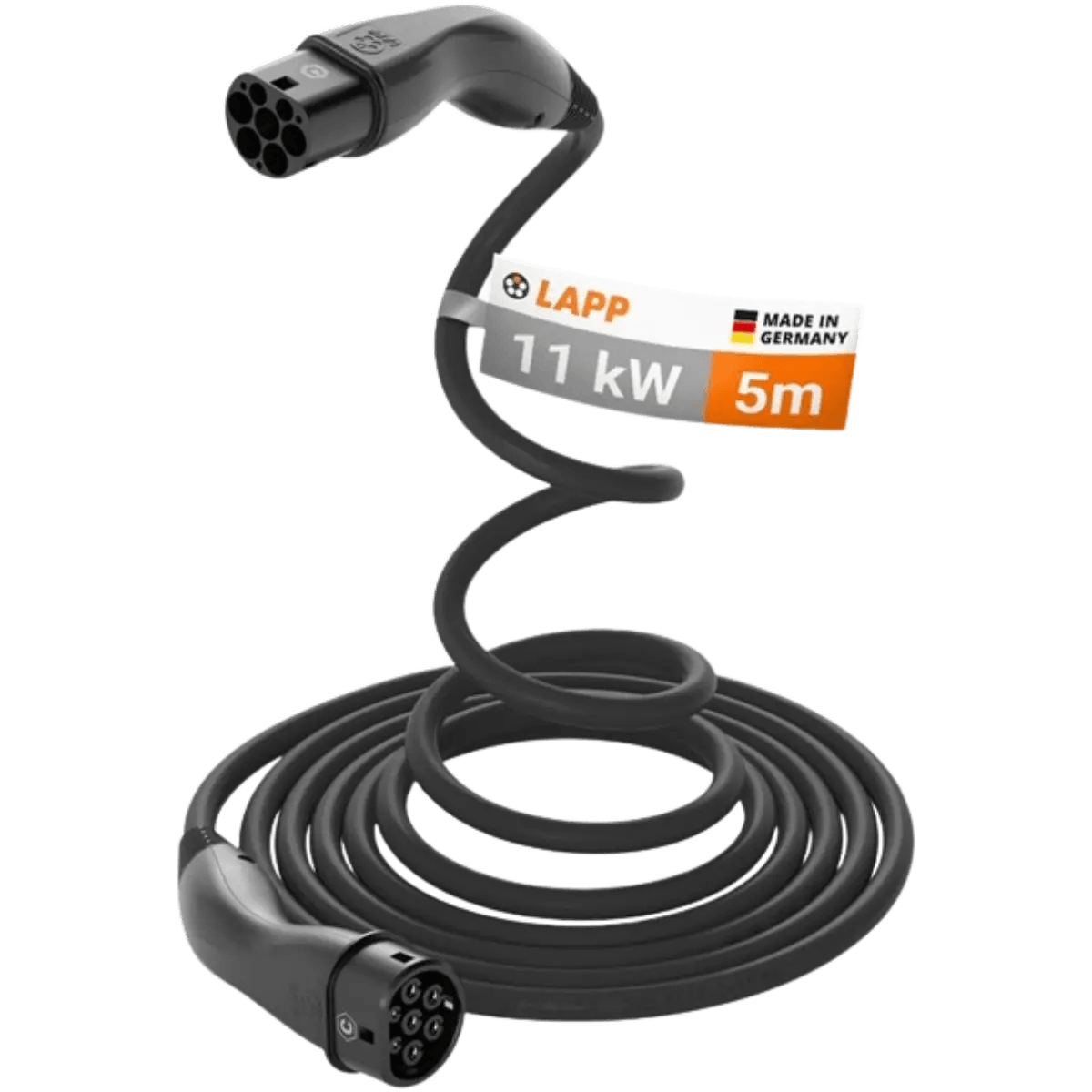 Câble de recharge Helix pour voiture électrique - Type 2 - 11KW - 5M