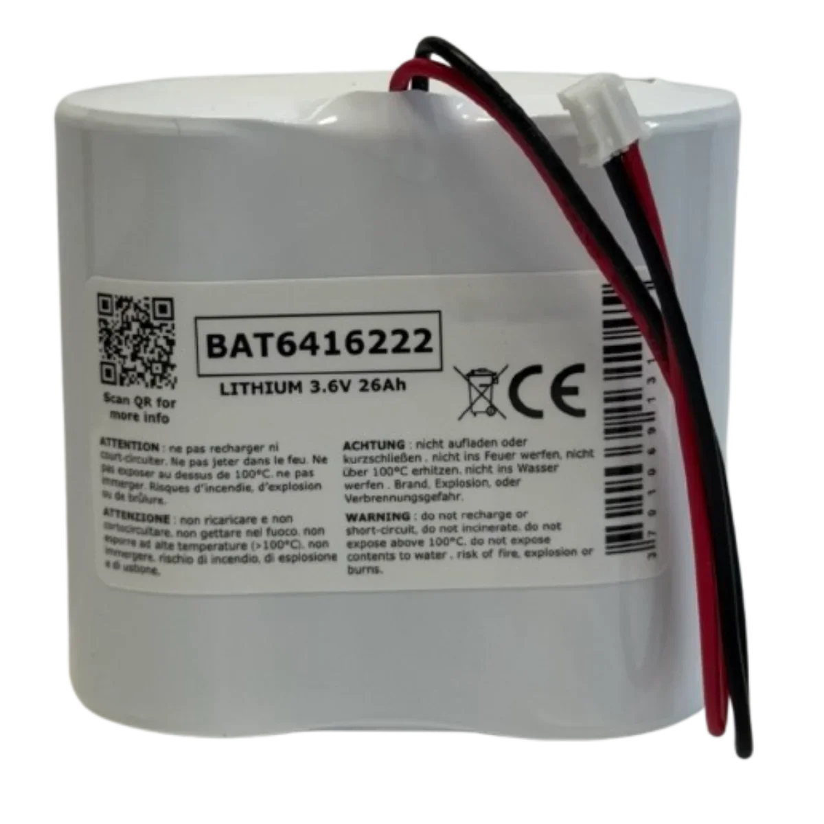 PILE LITHIUM 3.6V POUR ALARME DELTA DORE SEF TYXAL+ CS8000 / 6416222/ 2280007 / 1S2P LSH20 SAFT Accessoires Energie
